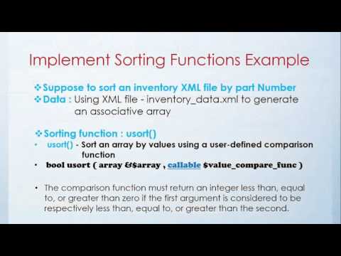 PHP Sorting Functions in Associative Arrays