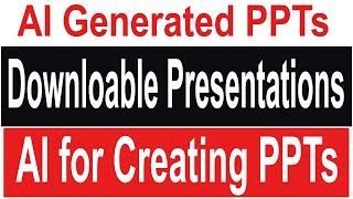 Create PPTs with AI | Downloadable Presentations using AI | Google Colab to Create Presentations