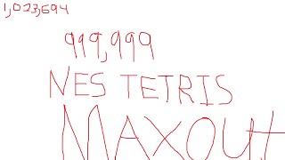 Nes tetris First ever Maxout! 1,023,694