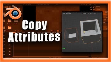Blender Tutorial:  How To Copy Attributes In Blender Really Fast