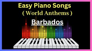 (Barbados) World Anthems Keyboard Music - World Anthems Piano Tutorial