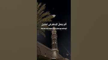 سورة الفيل تلاوة جميلة تبكي القلوب 😢 | تلاوة عذبة تريح القلب