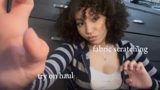 asmr soothing fabric scratching and try on haul (recent clothes i’ve bought)  Net Worth