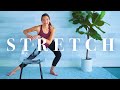 Stretching exercises for beginners  seniors  standing  seated workout for flexibility  mobility