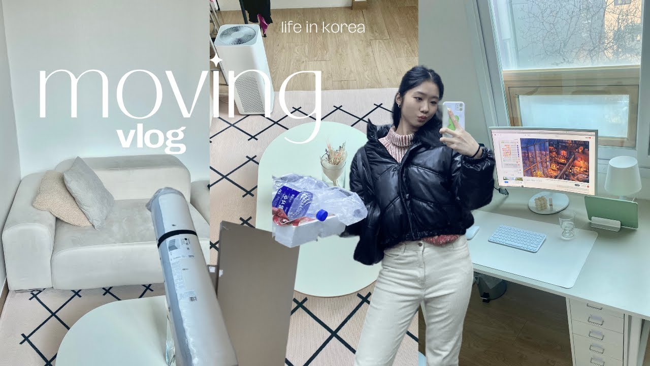 MOVE IN VLOG 📦 korea ikea run, building furnitures, house cleanse