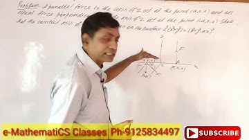 !!Problem based central axis!! #Mechanics Day 11