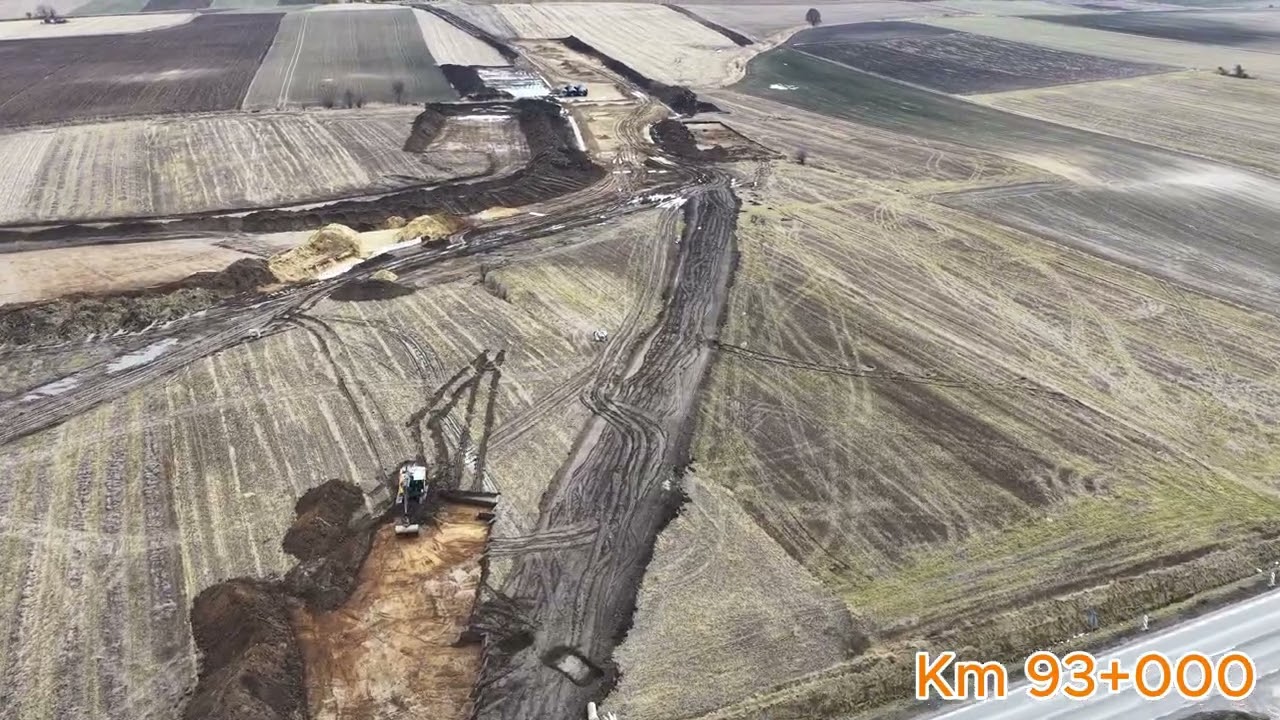 S8 odc 3 Jordanów Łagiewniki film z powietrza luty 2026