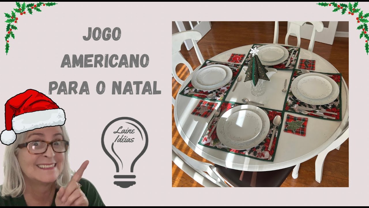 Jogo Americano  para o Natal 🌲