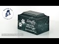 Design Your Own Pet Classic Cultured Marble Cremation Urn Vault - Engravable - 34 Color Choices