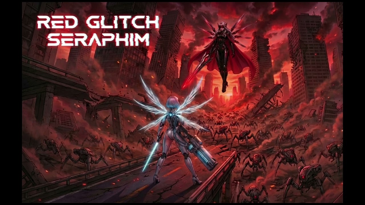 Red Glitch Seraphim (Eve&Azrael)