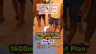 Army 🪖Agniveer // 1600m Work-out plan // speed running kaise kare // best trainer of india #running