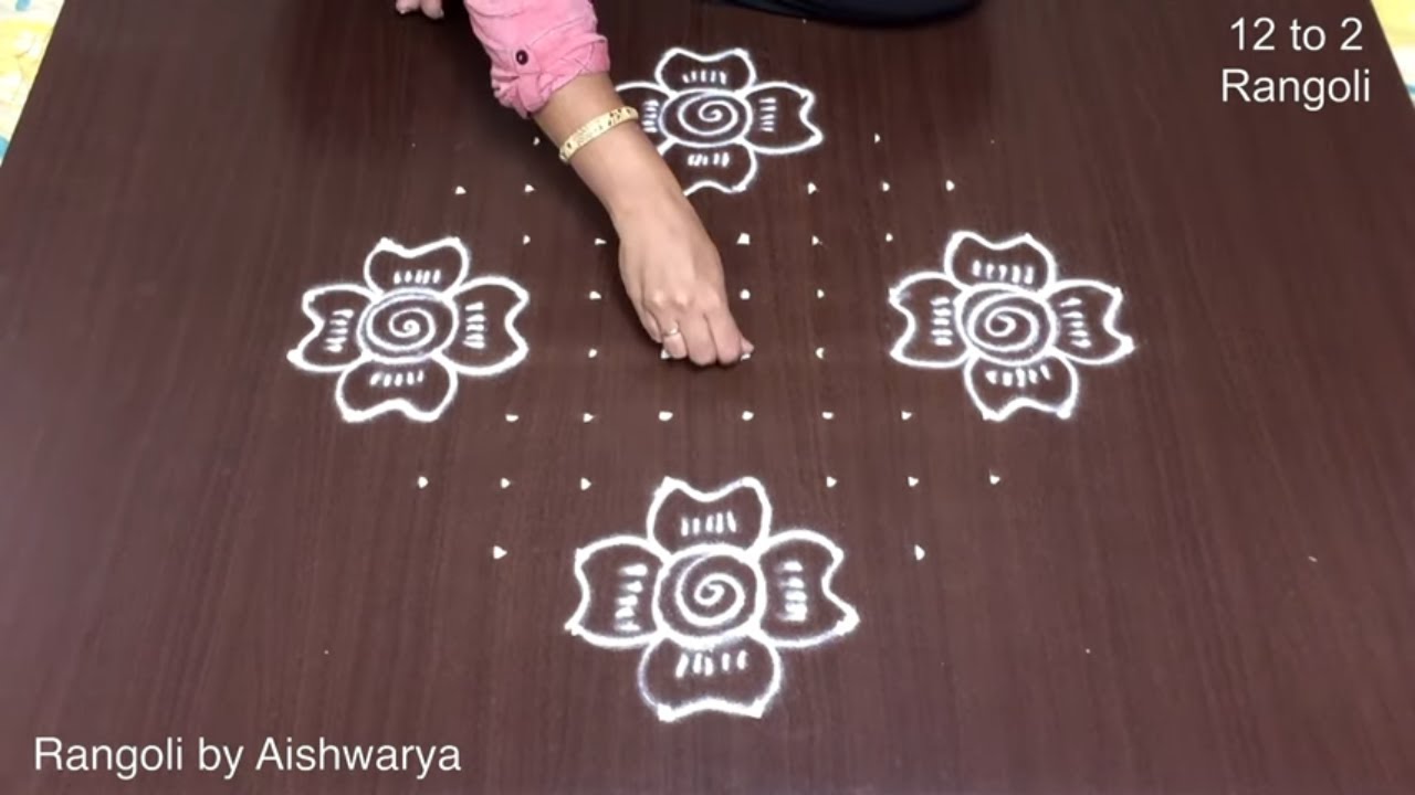 Simple Rangoli for New Year