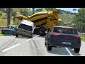 Highway Pileup Crashes 3 | BeamNG.drive