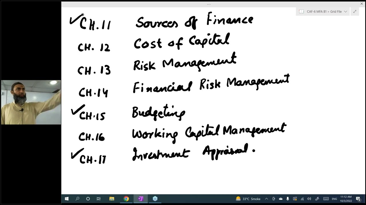 CAF 06 MFA Lecture 1 Sir Jawad Online Free ||| Skan College ||| CA Pakistan Platform