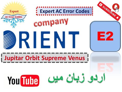 Orient AC E2 error Codes