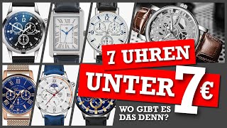 Geht das? 7 Lieblingsuhren unter 7,- Euro!
