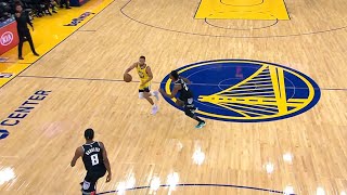 Stephen Curry Beats Buzzer With DEEP 3 After Running In Backcourt To Get Ball