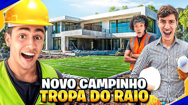 CONSTRUI UM CAMPO DE FUTEBOL DENTRO DA MINHA MANSÃO!!! *ta ficando LINDO