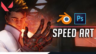 Valorant 3D Phoenix Thumbnail | Blender [FREE DOWNLOAD]