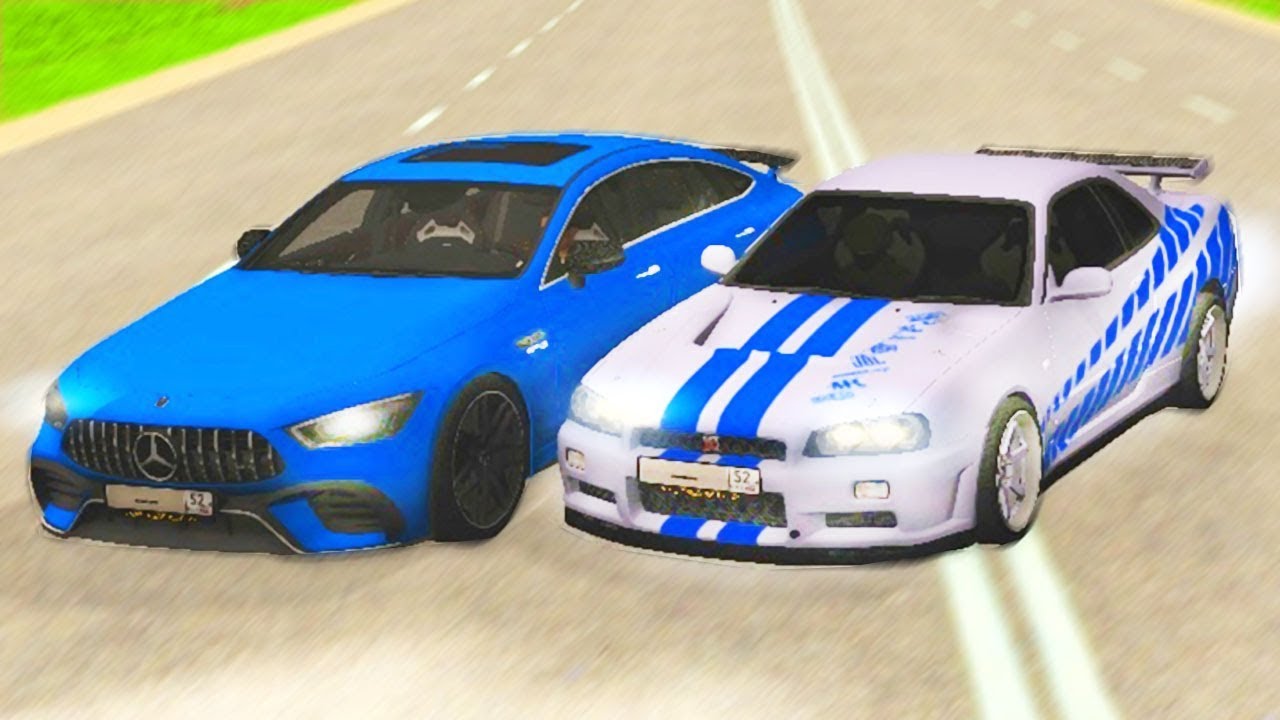 ТЮНИНГ NISSAN SKYLINE ПРОТИВ MERCEDES АКУЛА? - CRMP AMAZING RP ⚡ГАРВИН ...