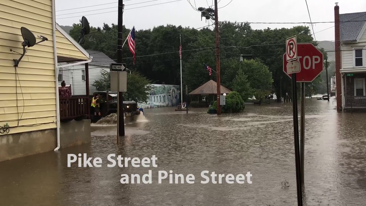 Port Carbon flooding August 13, 2018