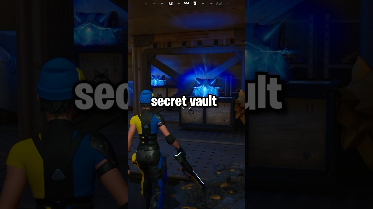 How to open the SECRET vault 🤫😳 #fortnite #fortniteclips #shorts