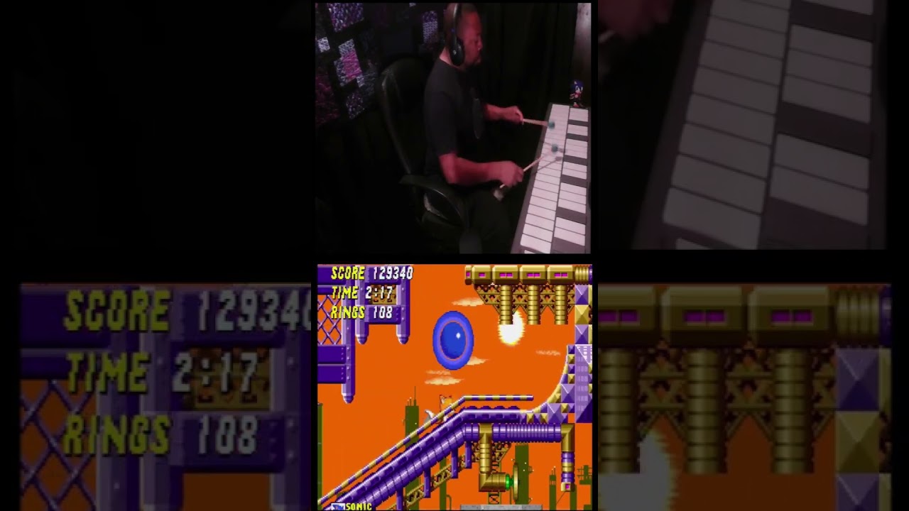 #videogamemusic #sonic2 #vibraphone #smallcreators #shorts #brothaNblue #blerd #wgipercussion