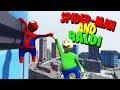 BALDI AND SPIDER-MAN HANG OUT IN THE BIG CITY! | Human Fall Flat