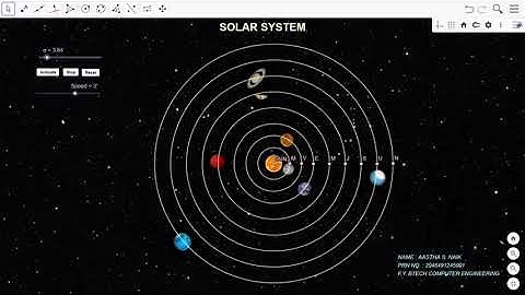 Solar System Geogebra Simulation 🌌...