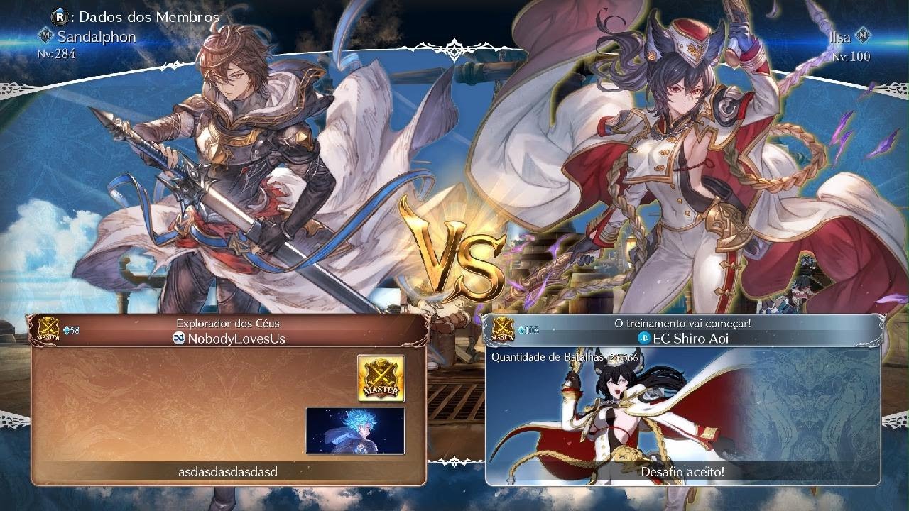 Granblue Fantasy Versus: Rising - Ilsa (ShiroAoi) vs Sandalphon (NobodyLovesUs)