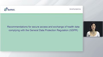 Healthcare data protection management (GDPR): BeWell-T02 - Module 6 - Lesson 6.2