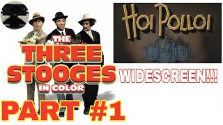 The Three Stooges In "Hoi Polloi" (1935) Part #1 In Color And WIDESCREEN!!!