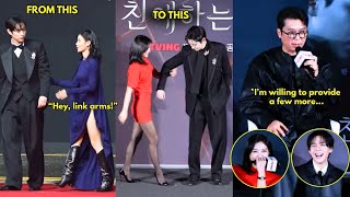 Dear X cast & PD-nim react to Yoojung–Dohoon dating rumor👀🤣 Youngdae offered his arm to Yoojung💘