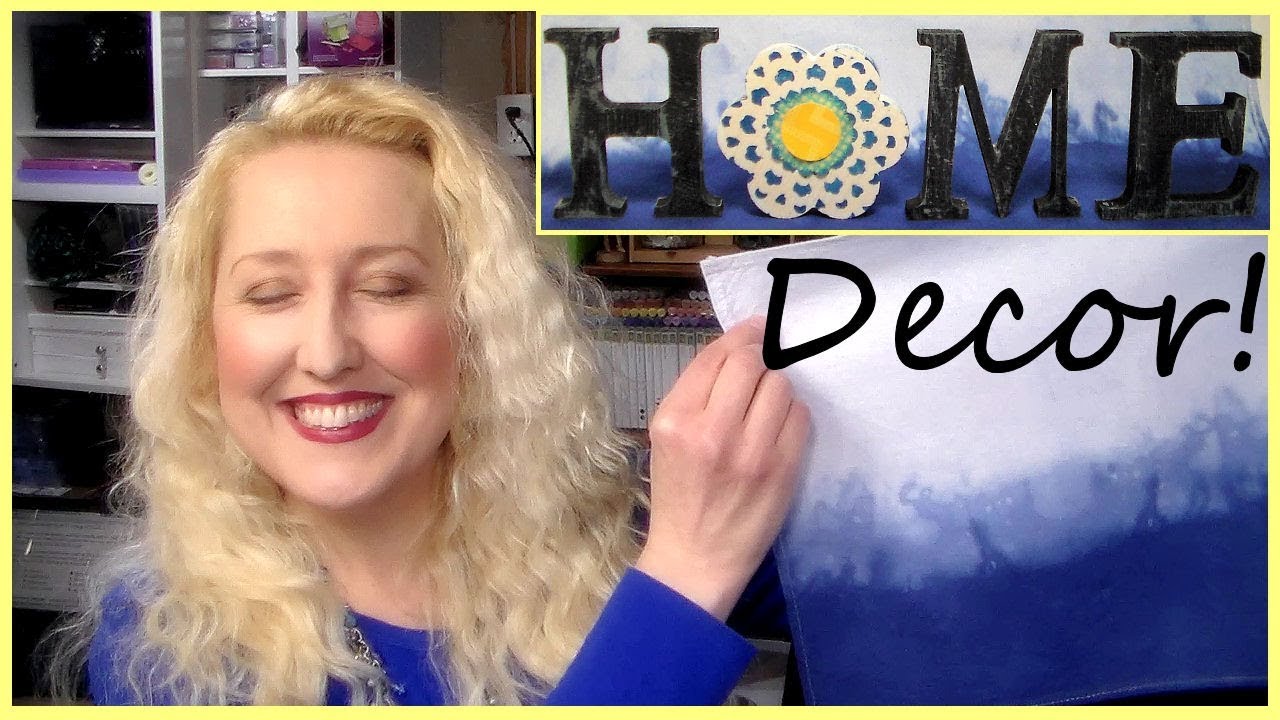 Hand Dyed Ombre Napkins/Placemats & Centerpiece // Home Decor DIY my crafting channel shop