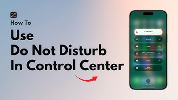 How to use Do Not Disturb in Control Center on your iPhone or iPad (2025)