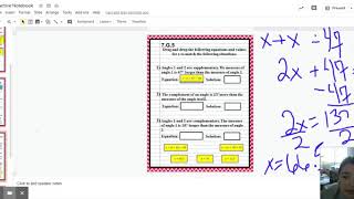 7.G.5 - Interactive Notebook - Google Slides