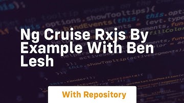 ng cruise rxjs by example with ben lesh