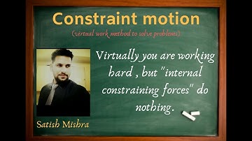 Constraint motion | virtual work method | constrained motion