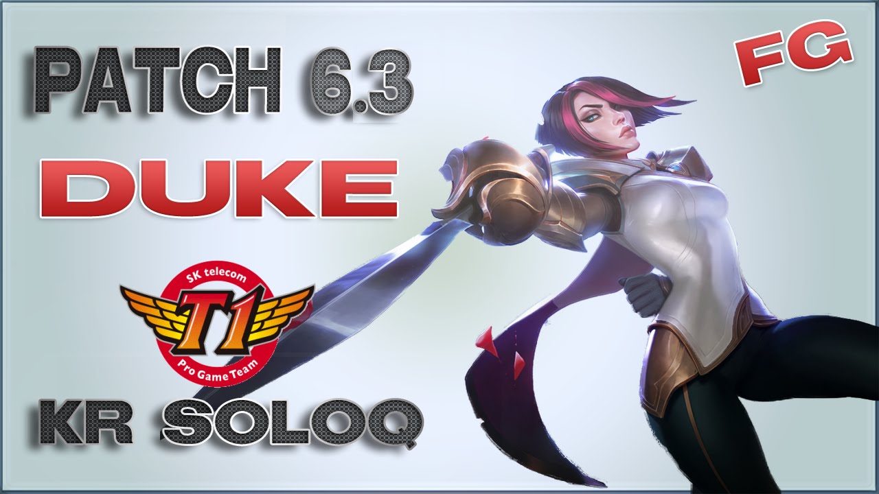 SKT T1 Duke | Fiora Mid | Patch 6.3 | KR SoloQ | Full game
