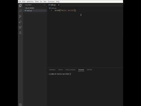 How To Write Hello World in Python - YouTube