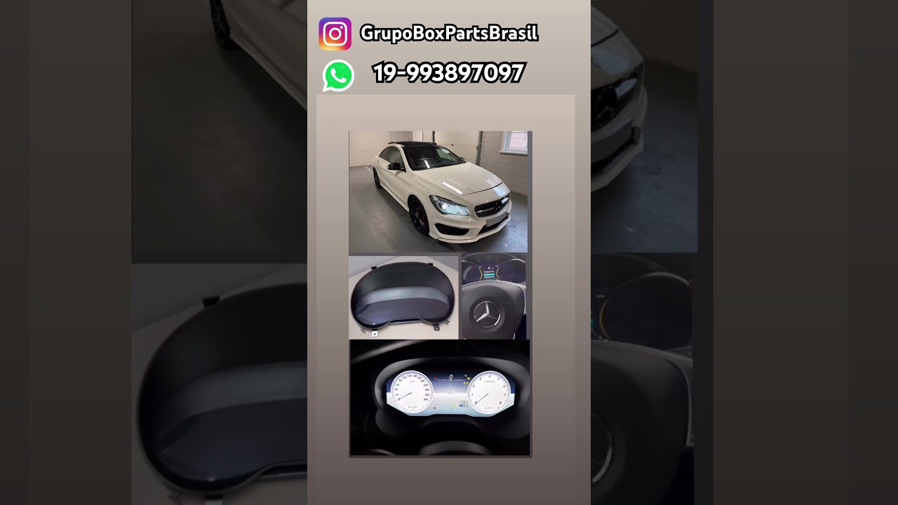 Mercedes-Benz CLA 180 / 200 / 250 / 45 AMG  Painel Instrumento Velocímetro em LCD Digital