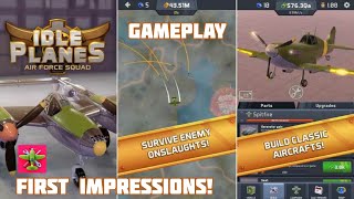 Idle Planes: Air Force Squad - First Impressions! GAMEPLAY New Mobile Game 2022 ( Android, iOS ) screenshot 1