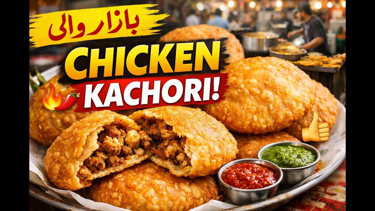 Bazaar Wali Crispy Chicken Kachori Recipe 