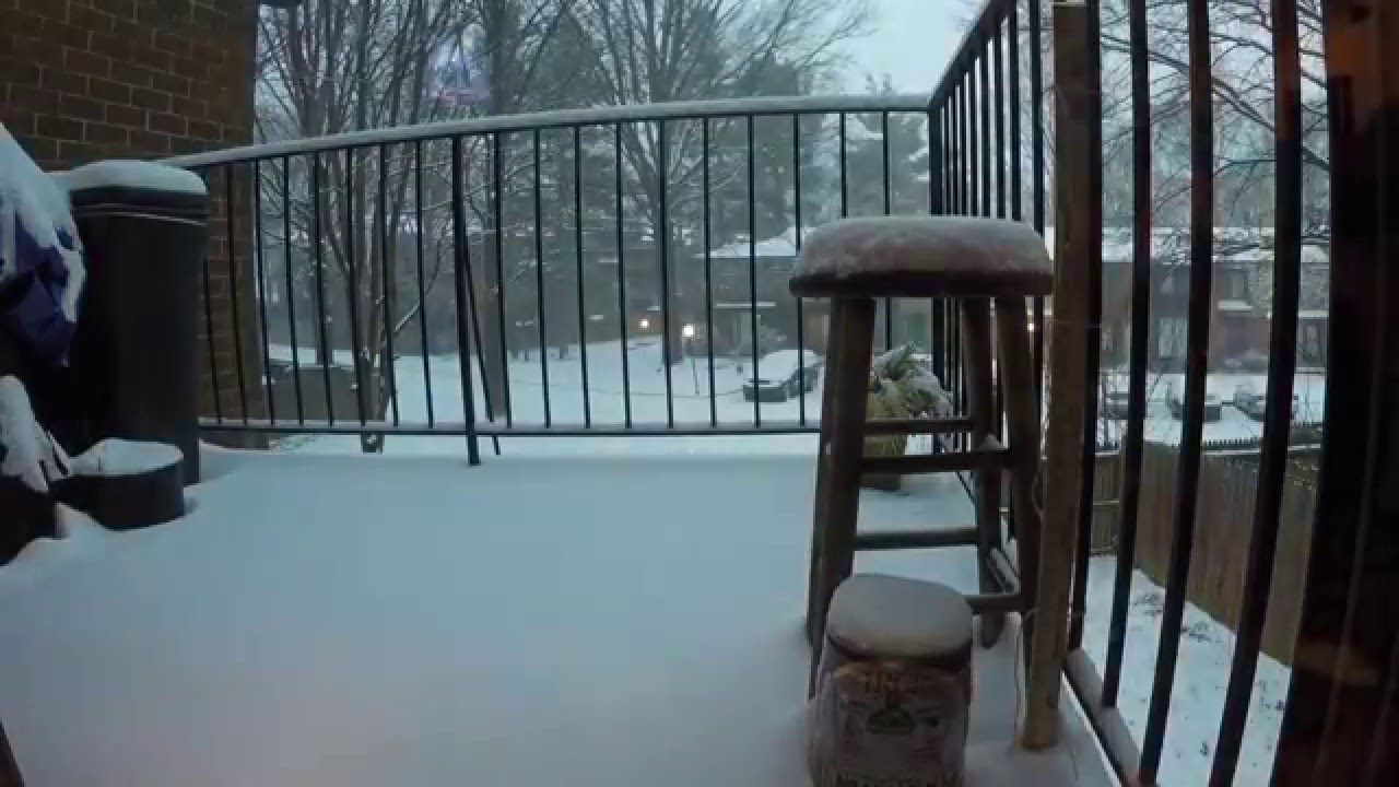 Blizzard 2016 Timelapse - YouTube