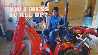 Kubota BX Backhoe Test After Rear Remote Installation - No.24