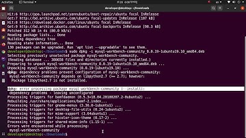 How to install MySQL workbench on Ubuntu 20.04 LTS or Linux