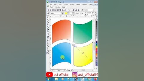 How To Make Window Logo In Corel draw || Corel draw me Window Logo kaise banaye || #youtubevideo
