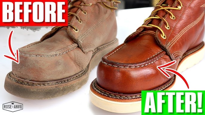 dosis køre korrekt ASMR] How to FIRE SHINE Your Red Wing Iron Rangers - YouTube