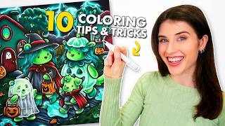 How I Color COZY COLORING BOOKS | 10 Coloring Tips & Tricks