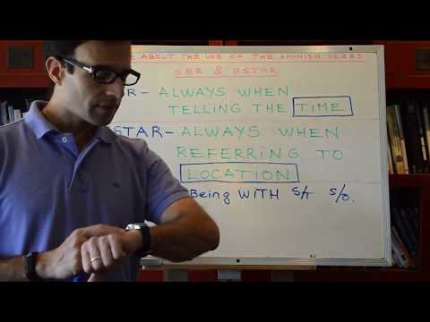 Spanish class 10: When to use SER and ESTAR